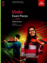 KNYGA Bookshop Violin Exam Pieces from 2024, ABRSM Grade 5, Violin Part & Piano Accompaniment