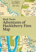 KNYGA Bookshop Mark Twain, Adventures of Huckleberry Finn Map