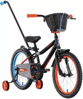 Dviratis Tabou Rocket CS 12 juodas-oranžinis