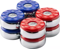 Buffalo Shuffleboard pucks set 4 x mėlynas and 4 x red