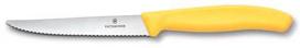 Virtuvinis peilis steikui ir picai Victorinox Swiss Classic 6.7238.C1 dantytais ašmenimis, geltonas