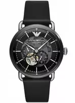 Vyriškas laikrodis EMPORIO ARMANI AVIATOR AUTOMATIC AR60026 + BOX (zi099a)