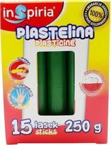 Plastelinos rinkinys "inspiria", 15 spalvų, 250g, tamsiai žalia