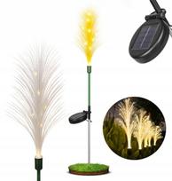 Saulės šviesa "žolė" 80cm Led su sutemų jutikliu