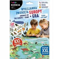 Dėlionė su Europos gyvūnais ir žaidimas: kur jie gyvena