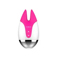NALONE Nalone FiFi Dual-Tip Compact Silicone Vibrator, 7 Modes, USB Rechargeable