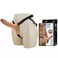 PRETTY LOVE Pretty Love Landon Vibrating Strap-On System Light-Skin 18cm Adjustable