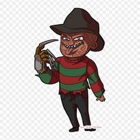 Freddy Krueger Animacinis Freddy Krueger Užlyginamas Šiluma Perkeliamas Spausdinimo Vinilo Lopas Lipdukas Drabužiams Pasidaryk pats Aplikacijos Plaunami Lopai