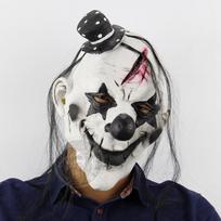 Helovino siaubo galvos apdangalai Latekso kaukė Demono klouno veido apdangalas Helovino Cosplay vakarėlis suaugusiųjų demonų rekvizitai Baisus veido dangtelis