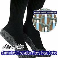 Winter 35 Below Aluminized Fibers Socks Keep Feet Warm and Dry Men and Women Aluminum Fiber Sock Gift Christmas One Size