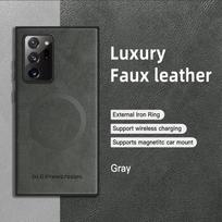 Case For Samsung Galaxy Note 20 Ultra Case Luxury Leather Cover For Samsung Galaxy Note 10 Plus Phone Case For Note20 Note10 Samsung Note 10 pilka spalva