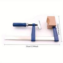 Guitar Bass Fretting Tool Fingerboard Fretboard Fret Press Tool with Wooden Blocks and Mini Wrench Luthier Tools Accessories Kit mėlyna