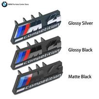 For BMW Hot 2025 3D Emblem Car Front Grill Badge M1 M2 M3 M4 M5 M6 M7 M8 Competition E92 E93 F36 G01 G02 G05 G11 G12 G21 G29 G30 Glossy Silver