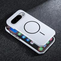 Carbon Fiber Magnetic For Magsafe Case For Google Pixel 10 9 Pro XL 10ProXL 9ProXL 9A Wireless Charger PC Frameless Phone Cover Google Pixel 9