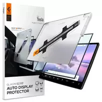 Spigen TEMPERED GLASS GLAS.TR "EZ FIT" FOR TESLA MODEL X 2022 | MODEL S 2021 BLACK