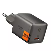 Spigen EE301EU-GAN travel charger | 30W | GaN | USB-C | gray