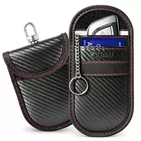 Tech-Protect KLR100 POUCH KEYLESS RFID SIGNAL BLOCKER CASE CARBON BLACK/RED