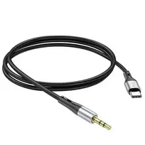 Hoco 3.5 mm AUX Jack to USB-C Cable, 1 m UPA22 black