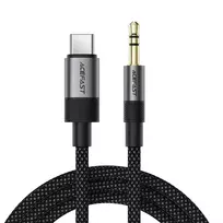 Acefast J11 USB-C to 3.5mm mini jack cable, 1m - black