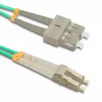 Qoltec Fiber optic patch cord LC/UPC - SC/UPC | Multimode | 50/125 | OM4 | Duplex | 3m
