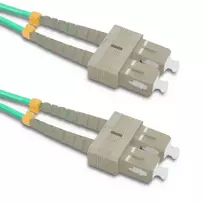 Qoltec Fiber optic patch cord SC/UPC - SC/UPC | Multimode | 50/125 | OM4 | Duplex | 2m