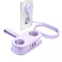 Orico AP3 20W GaN 5-in-1 Power Strip 2x AC + 2x USB-A + 1x USB-C - Purple