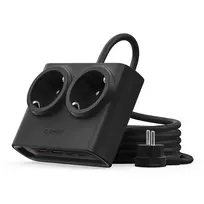 Orico PDC25 25W 6-in-1 Power Strip 2x AC + 2x USB-A + 2x USB-C - Black