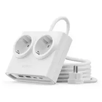 Orico PDC25 25W 6-in-1 Power Strip 2x AC + 2x USB-A + 2x USB-C - White