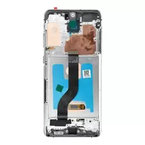 OEM LCD Display for SAMSUNG S20 Plus White SOFT OLED with frame