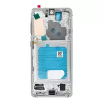 OEM LCD Display for SAMSUNG S21 5G White SOFT OLED with frame