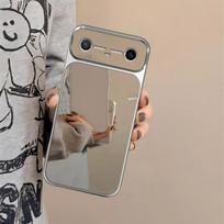 Case for TECNO POVA Slim 5G,SPARK Slim Trending Big Window Cover Mirror Phone Casing POVA Slim 5G gray
