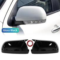 Veidrodėlių dangteliai Piano Black Išorės aksesuarai Hyundai Santa Fe IX55 2006-2013 Veracrus 2007-2012