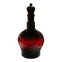 Castle Whiskey Decanter, Novelty Liquor Container for Men, Home Bar Tasting, Spirits, Gothic Glass Bottle for Collector Display, Bachelor Parties raudona juoda spalva