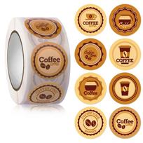 Coffee Drinks Labels Stickers 1 Inch for Coffee Bar Bakery Coffee Cups Drinks