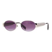 Marc Jacobs Brand logo metal oval sunglasses unisex couple style silver MARC806S sidabras