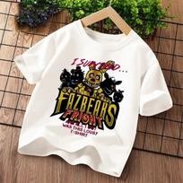 New Five Nights At Freddys Kids Tshirts FNAF Cartoon Graphic Tshirt Children Casual Sports Tops Short Sleeves Kids Clothing 100