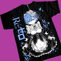 Rem Zero Anime Waifu Tshirt Unisex S