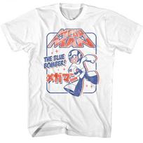 Megaman Blue Bomber Kanji Men T Shirt XXL