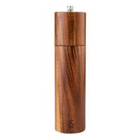 1/2Pcs Pepper Grinder Wooden Salt Pepper Grinding Set with Adjustable Coarseness Refillable Ceramic Core Manual Mill Kitchen Spice Grinder dramblio kaulas