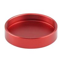 Fully Metal Telescope Lens Dust Cap for Protection Cover M42 x 0.75mm for Astrophotography Anodized Black/Red