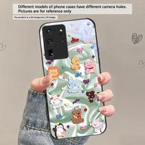 Rainbow Zoo Childhood For Samsung Galaxy S20 S21 S22 S23 Plus S24 FE S25 Ultra S26 Edge S25+ S20+ S22+ Black Glass Phone Case Galaxy S26