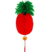 Whimsical Pineapple Apple Lanterns Bringing Festive Spirit To Happy New Year And Home Celebrations Red,30cm/12in