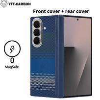 YTF new style Samsung Galaxy Z fold7 phone case Z fold7 Kevlar carbon fiber hinge protection cover ultrathin Z fold7 phone case Galaxy Z Fold7