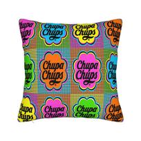 Candy Chupa Chups Pillow Case Comfy Pillow Cover Cute Funny Pillowcases For Sofa Couch Bed Living Room Peach skin 18*18(CM)-1Pcs black
