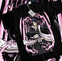 Byakuya Kuchiki T-shirt Bleach Shirt Manga Strip Anime Graphic Tee All Size L