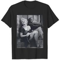 Marilyn Monroe ir 2Pac Medvilninis Unisex Marškinėliai M