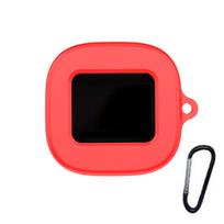 With Carabiner Silicone Protective Case for Anker Soundcore Liberty 5 Pro Max raudona