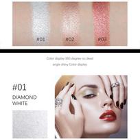 Blizganti kontūravimo paletė Contouring Powder Shimmering Powder makiažo pudra #01 black