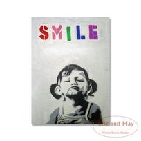 Graffiti Gatvės mergina su balionu, visada yra vilties Sienos Menas Drobė Tapyba Paveikslėliai Dekoracijos Namų dekoravimui Affiche 21cm×30cm NoFrame