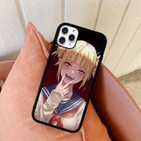 Anime Himiko Toga telefono dėklas Silikoninis PC+TPU dėklas iPhone 11 12 13 Pro Max 8 7 6 Plus X SE XR Kieti Fundas iphone 14